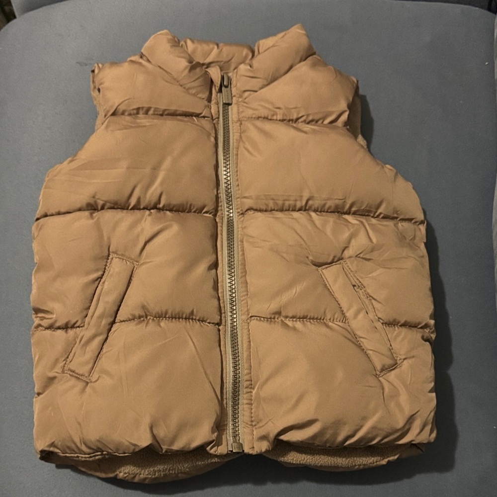 Old Navy Kids Brown Puffer Vest